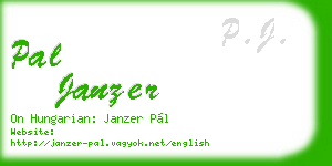 pal janzer business card